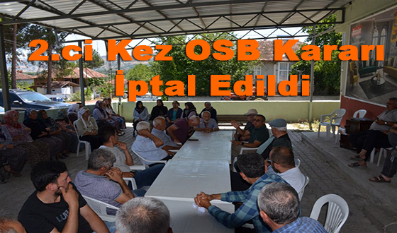 2.ci Kez OSB Kararı İptal Edildi