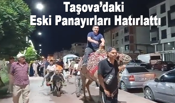 Taşova’daki Eski Panayırları Hatırlattı