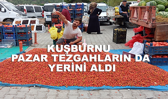 KUŞBURNU PAZAR TEZGAHLARIN DA YERİNİ ALDI