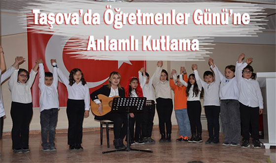 Taşova’da Öğretmenler Günü’ne Anlamlı Kutlama