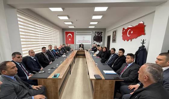 Kaymakam Salih Kartal Kurum Amirleri İle Bir Araya Geldi