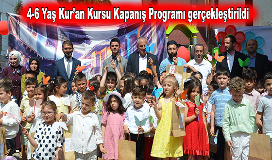 4-6 Yaş Kur’an Kursu Kapanış Programı gerçekleştirildi