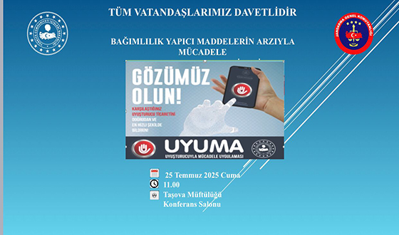 Taşova'da Uyuşturucuyla Mücadele ve Farkındalık Seferberliği Başlıyor