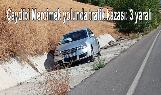 Çaydibi Mercimek yolunda trafik kazası: 3 yaralı