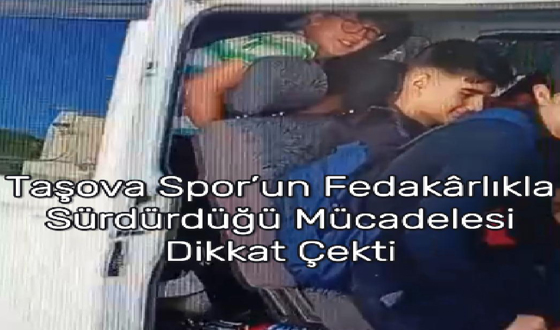 Taşova Spor’un Fedakârlıkla Sürdürdüğü Mücadelesi Dikkat Çekti