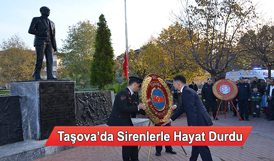 Taşova’da Sirenlerle Hayat Durdu