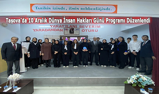 Taşova’da 10 Aralık Dünya İnsan Hakları Günü Programı Düzenlendi