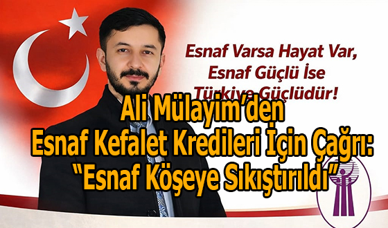 Ali Mülayim’den Esnaf Kefalet Kredileri İçin Çağrı: “Esnaf Köşeye Sıkıştırıldı”