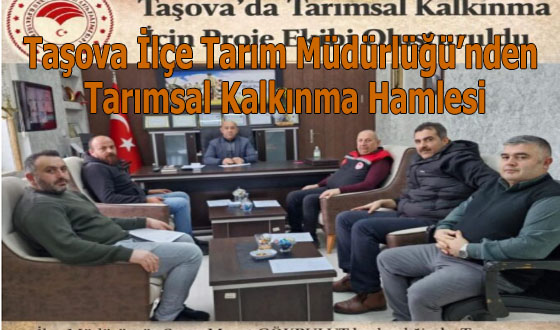 Taşova İlçe Tarım Müdürlüğü’nden Tarımsal Kalkınma Hamlesi