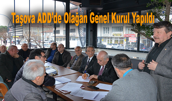 Taşova ADD’de Olağan Genel Kurul Yapıldı