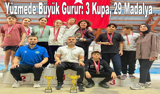 Yüzmede Büyük Gurur: 3 Kupa, 29 Madalya