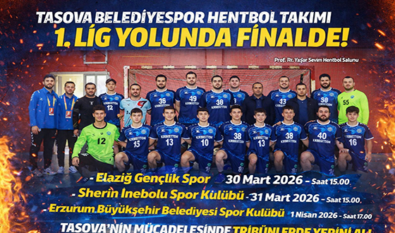 Taşova Belediyespor Hentbol Takımı 1. Lig Yolunda Finalde