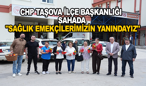 CHP TAŞOVA İLÇE BAŞKANLIĞI SAHADA: 