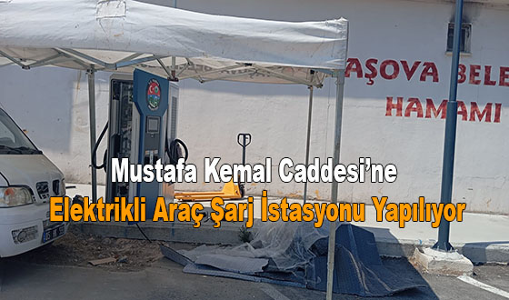 Mustafa Kemal Caddesi’ne Elektrikli Araç Şarj İstasyonu Yapılıyor