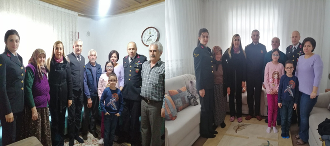 Albay YILDIZ ve Eşi Çambükü ve Tekke Köylerinde ki Şehit Ailelerini Ziyaret Etti