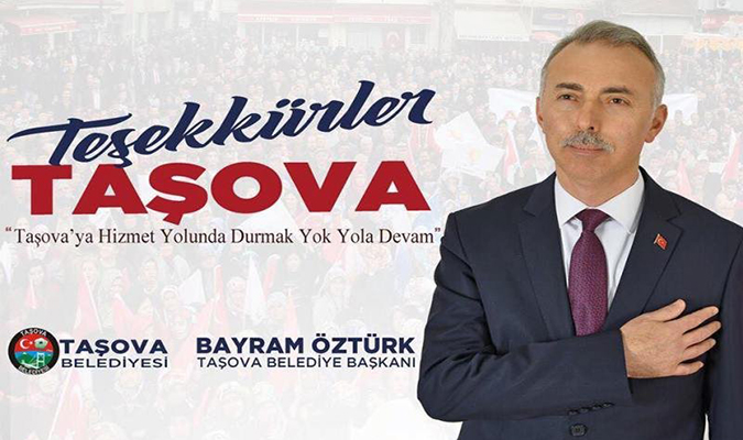 Belediye Başkanı Bayram Öztürk'ten Teşekkür Mesajı