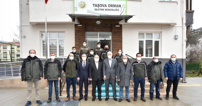 OGM Genel Müdür Yardımcısı ve Teftiş Kurulu Başkanı, Taşova Orman İşletme Müdürlüğünü Ziyaret Etti