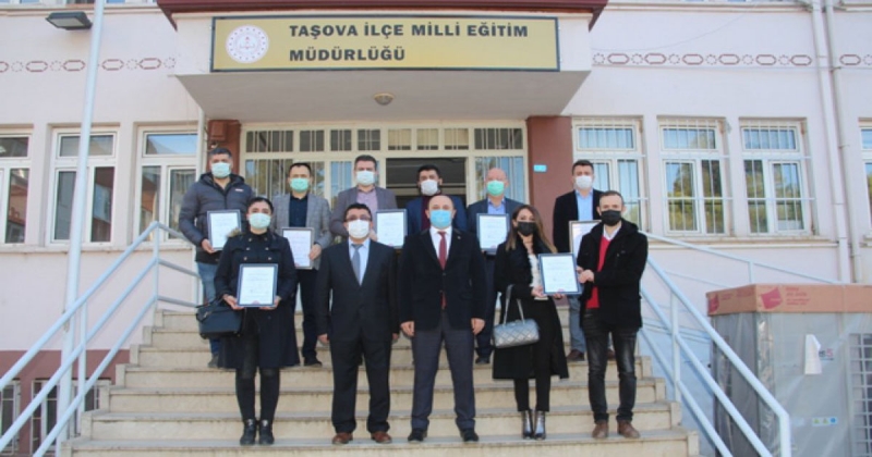 Taşova'da 10 Okul 'Okulumuz Temiz Sertifikası' Aldı