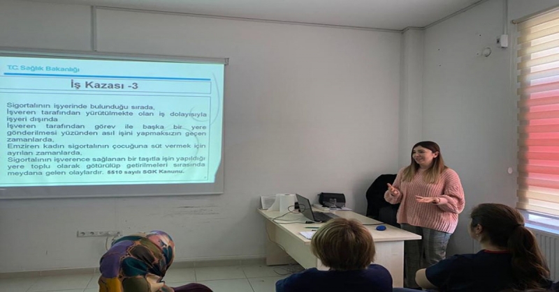 Taşova'da İş Sağlığı ve Güvenliği Eğitimi Düzenlendi
