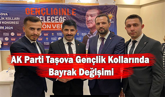 AK Parti Taşova Gençlik Kollarında Bayrak Değişimi